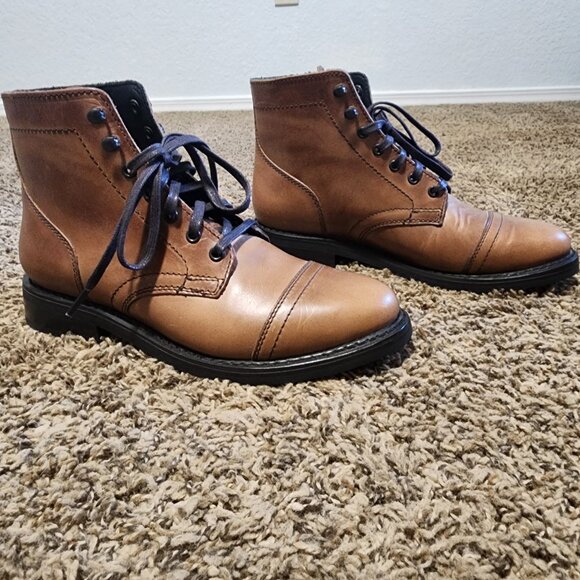 Women's Thursday Boot Co Captain Natural Brown Leather Size 8 1 inch heel - Picture 2 of 8